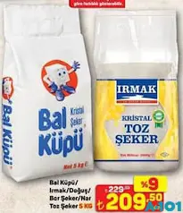 TOZ ŞEKER 5 KG fiyat ve kampanya bilgisi